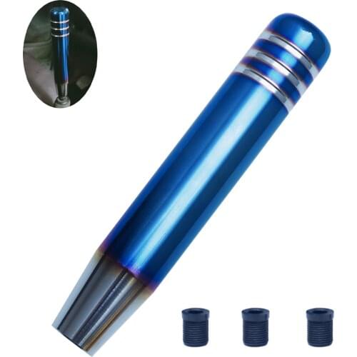 18cm Universal Burnt Blue Car Gear Shift Knob Shifter Manual Shifting Head Shift Lever