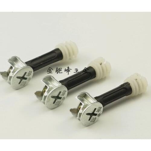 20pcs Three in one screw, furniture connector, clothes cabinet, desk, link, fixer, eccentric wheel nut connection