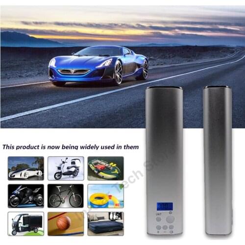 2019 Mini Electric Digital Tire Inflator for Car Motorcycle Bike Portable Outdoor Wireless Air Compressor Travel Tyre Pump