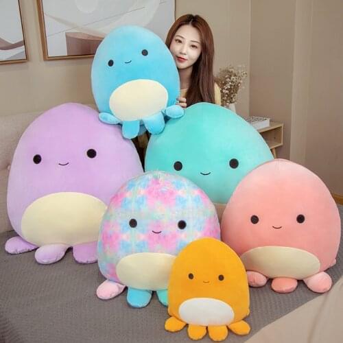 2021 Octopus Plush Toys Animals Doll Kawaii Octopus Soft Cute Pillow Buddy Stuffed Cartoon Cushion Birthday Gifts For Kids Girls