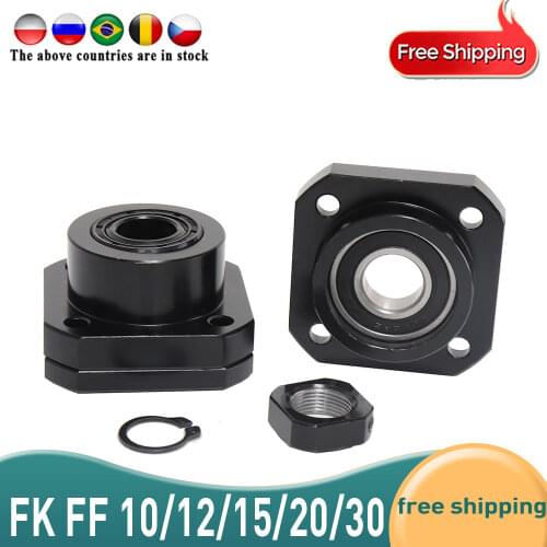 5PCS FK FF Screw Support sfu2005 Ball Screw End Support for CNC parts for RM1204 SFU1605 FK12 FK10 FK15 FK20 FF12 FF15