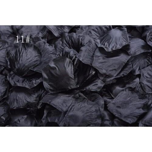 5,000pcs 4.5*4.5cm Black Rose Flower Leaves Petals For Wedding Party Holiday Venue Decoration Color-11
