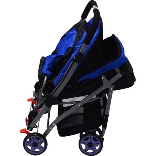 Four Wheel Pet Stroller for Cat Dog and More Foldable Carrier Strolling Cart Multiple Colors
