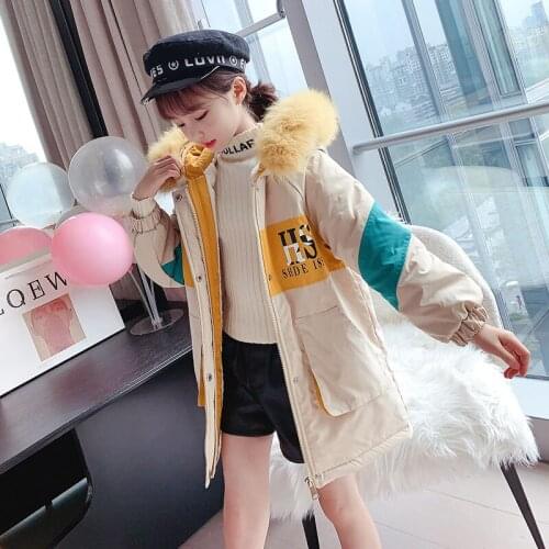 Children Winter Fashion Hooded Jacket Kids Casual Thick Windbreaker Girls Big Pocket Warm Parka Outerwear Teenage Heavy Coat