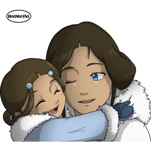 HotMeiNi 13cm x 10.3cm for Kya and Katara The Last Avatar Car Stickers Scratch-Proof Air Conditioner Vehicle Trunk Decal