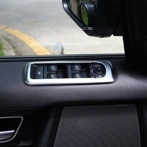 Chrome Car Accessories For Range Rover Sport 20010-2013 Door Window Switch Panel Cover Trim For Land Rover Discovery 4 2009-2016