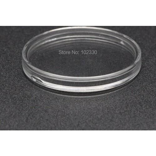 500pcs 65mm Clear Coin Capsules Caps Transparent Coincapsules For Commemorative Coins Plastic Storage Box Holder