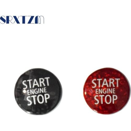 Carbon Fiber Engine Start Stop Button Interior Trim Cover Sticker for Mini Cooper R55 R56 R57 R58 R59 R60 R61