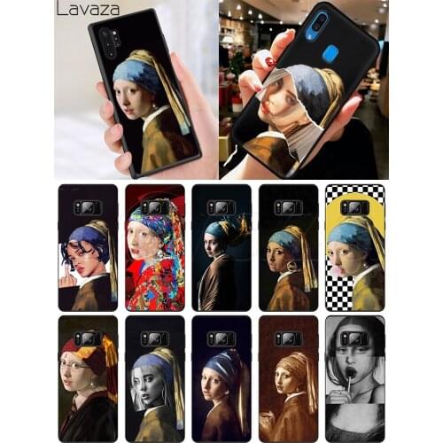 Lavaza Girl With A Pearl Earring Vermeer Soft Silicone Case for Samsung A10S A20S A30S A40S A50S A60 A70S M10 M20 M30