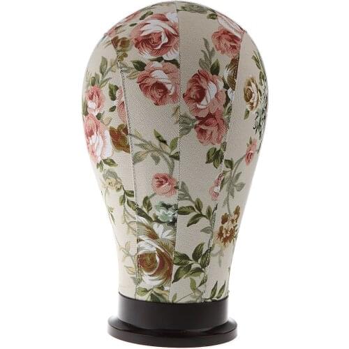 Pack of 2 Beauty Canvas Cosmetology Mannequin Head Bald Manikin head for Wigs Making Wig Display /Hat Display /Glasses Display