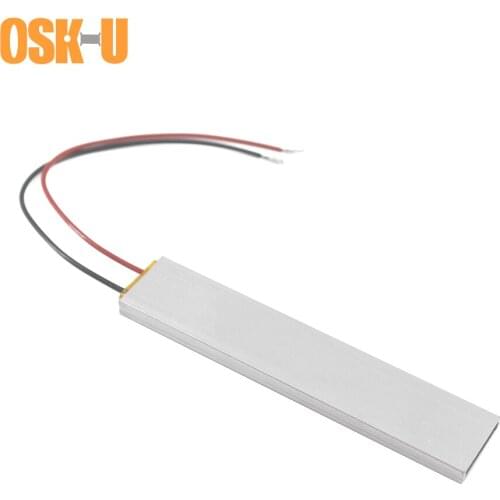 OSKIU PTC Heating Element 220V 100x20x5mm 70/270 Celsius Degree Constant Temperature PTC Heater Plate Aluminium Cover