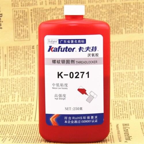 New kafuter K-0271 250g metal thread locking agent anaerobic adhesive high strength screw thread antirust glue