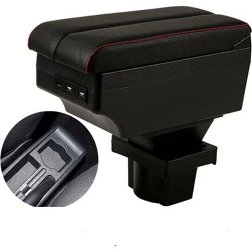 For Skoda Yeti Octavia A5 armrest box central content box interior Armrests Storage car-styling accessories part with USB