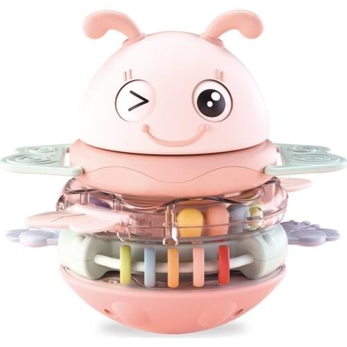 Baby Rattles Tumbler Roly-poly Teether Toy for Child 0-12 Education Mobile Cot Kids Bed Bell Newborn Stroller Crib Infant Pacify