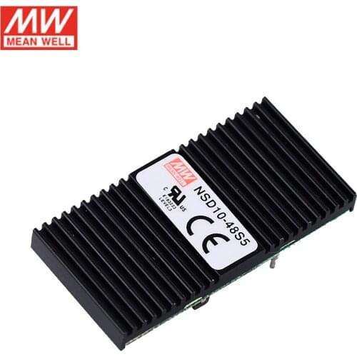 MEAN WELL NSD10-48S12 DC-DC Regulated Converter 22-72VDC to 12V DC 0.83A 10W Converter Switching Power Supply Power module