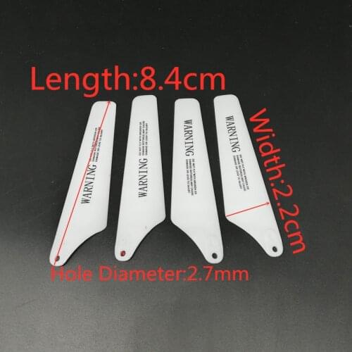 S102 S109 S111G S800G Main Blades A B Propellers Rotor 8.4cm R/C Spare Parts For Mini Toys Model Helicopter Accessories