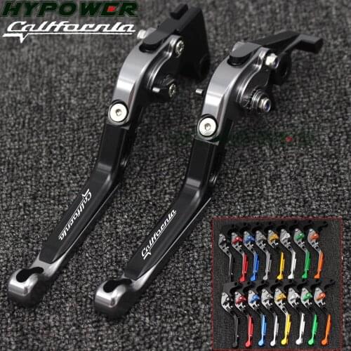Motorcycle Folding Extendable CNC Moto Adjustable Clutch Brake Levers For MOTO-GUZZI CALIFORNIA Custom 2014 2015 2016