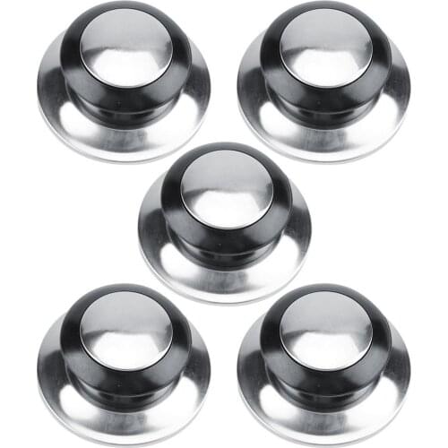 5Pcs Replaceable Stainless Steel Kitchen Cookware Utensil Pot Pan Lid Cover Circular Holding Knob Screw Handle kitchenware