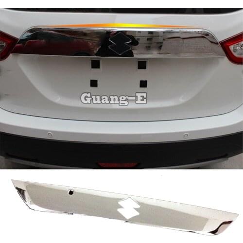 Car Styling Rear Back Bumper Cover Wrap License Trim Frame Lamp Panel For Suzuki S-Cross Scross SX4 2017 2018 2019 2020