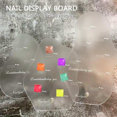 TSZS 2021 Japanese-style nail art irregular Manicure tools glue acrylic display board