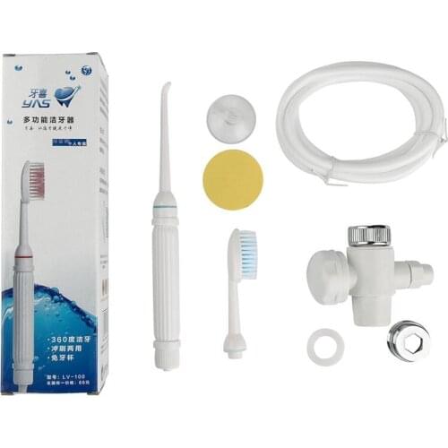 Dental Care Water Oral Irrigator Flossing Flosser Teeth Cleaner Jet Toothbrush White