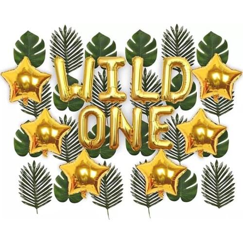 Lion Cartoon Animal Head Aluminum Balloon Birthday Party Decorations Kids Wild One Gender Reveal Jurassic Park Dinosaur Ballon