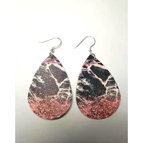 2021 Leather Earrings for Women Halloween Black Scary Spider Web Bat Pumpkin Moon Skull Dangle Earrings Punk Brincos Jewelry