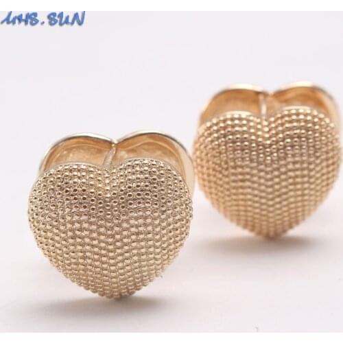 MHS.SUN Vintage Women Stud Earrings Gold Color Luxury Earrings For Girls Female Trendy Ear Jewelry Fashion Party Style