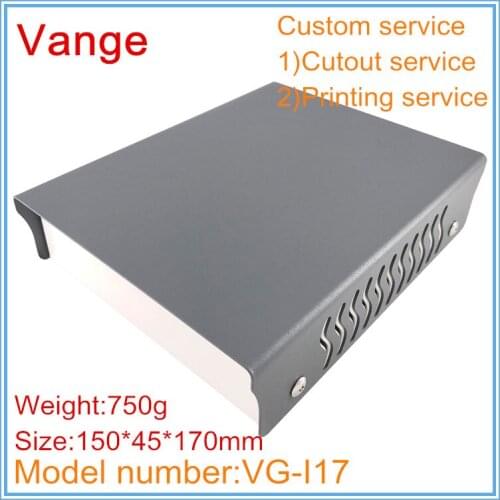1pcs/lot metal material mould shell housing 150*45*170mm Iron sheet project box enclosure for professional electric device