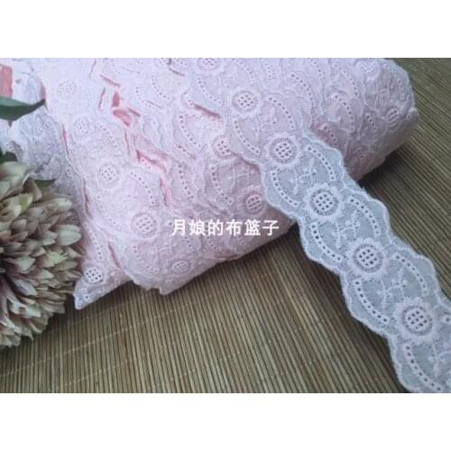 3 Meters/lot Width 4cm Purple 100% Cotton Retro Lace Applique Trim Ribbon Handicraft Patchwork DIY Clothing Garment Accessories