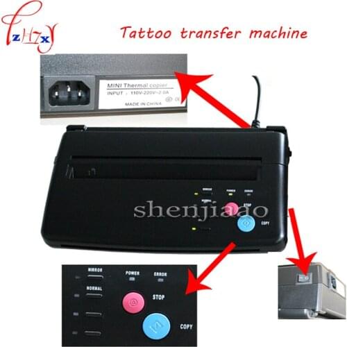 110V-220V NEW Design Tattoo Transfer Machine / Tattoo Thermal Copier Printing Transfer Format A4 With English manual