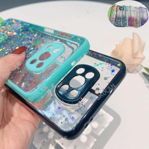 Phone case for Redmi Note 10 max Note 9 8 5 Pro K40 Bling Glitter Star Cases for xiaomi POCO X3 Pro X3 NFC POCO F3 M3 11 cover