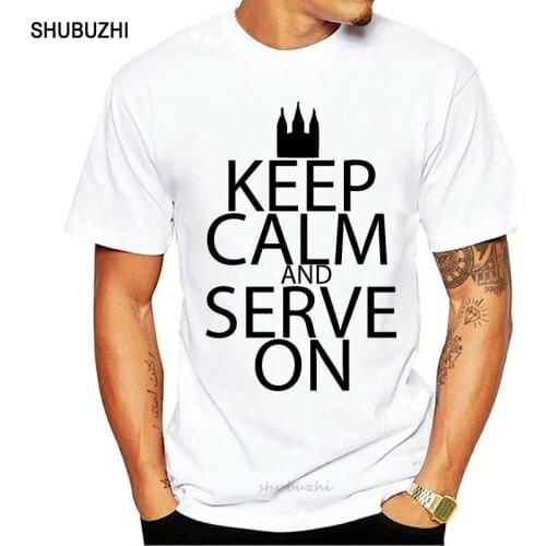 Keep Calm And Serve On - Mormon Faith Pride Mens T-Shirt men cotton tshirt summer brand teeshirt euro size