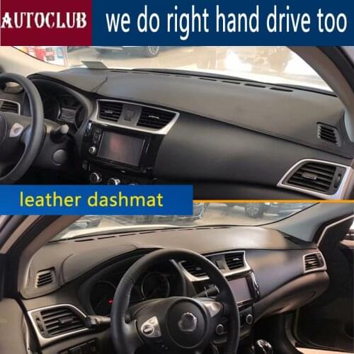 For Nissan Bluebird Sylphy Sentra 2013-2018 Leather Dashmat Dashboard Cover Pad Dash Mat SunShade Carpet 2014 2015 2016 2017