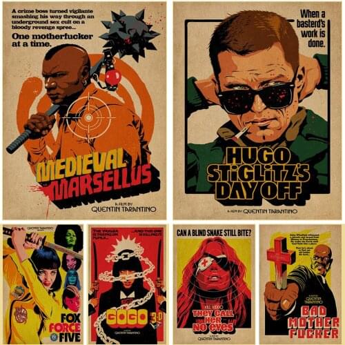 Buy 3 Get 1 Free American Retro Poster Best Selling Kraft Paper Old-fashioned Home Living Room Bedroom Wall Decoration Poster