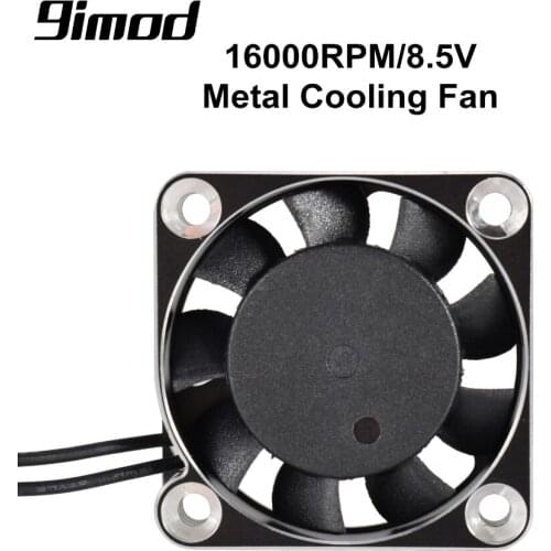 New Arrival 9imod 40mm Cooling Fan Aluminum Rotates at 16000RMP 8.5V for 1/10 1/8 RC Car 4068 4092 4074 Motor ESC