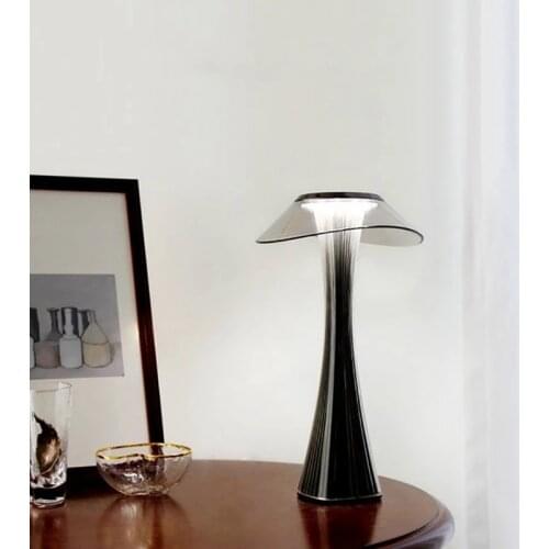 Dimmable LED Table Lamp USB Charging Press Control Eye Protection Lamp Bedroom Bedside Reading Night Light Decoration