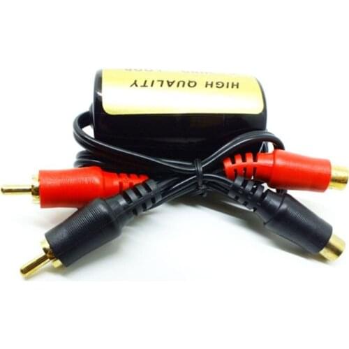 RCA Audio Noise Filter Suppressor Ground Loop Isolator For Car And Home Stereo E7CA
