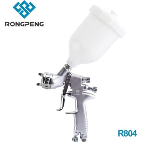 RONGPENG Professional R804 HVLP Silver Paint Spray Gun 1.3mm Nozzle 400cc Cup Gravity Feed Airbrush Pneumatic Tool