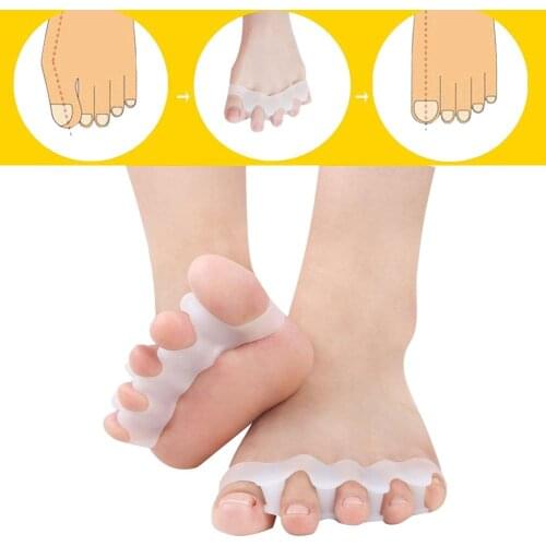 Silica Gel Hallux Valgus Toe Separators Toe Straightener Toe Stretchers for Women and Men Eda House in Shoe Toe Spacer