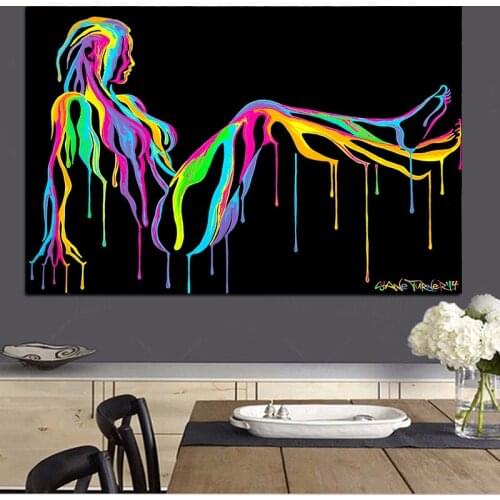 Modern Abstract Canvas Figure Painting Posters and Prints Quadros Wall Art Picture for Living Room Home Decoration Cuadros