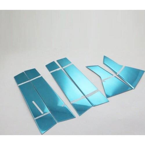 Car styling Stainless Steel Window Middle Frame Trims For Honda Civic 2016 Car Decoration Accessories