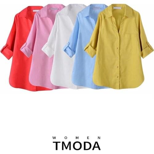 T MODA Womens Linen Shirts
