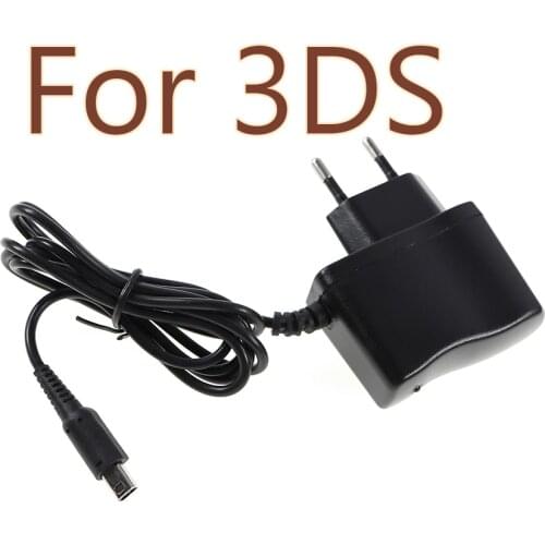 10PCS Black EU Plug charger Power Supply Ac adapter for 3DS 3DS XL DSI NDSI XL NDSI LL charger European standard
