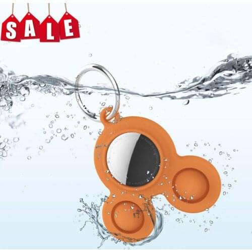 For Apple Airtags Liquid Silicone Protective Sleeve For Apple Locator Tracker Anti-lost Device Keychain Protective Sleeve Hot