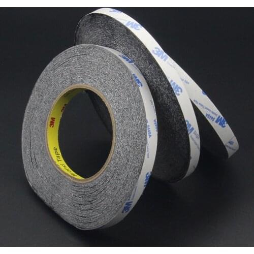 1 Roll (0.15mm Thickness x Width 2mm-30mm) BLACK Double Sides Adhesive Tape Choose Use for Stick Cellphone Cover Screen LCD