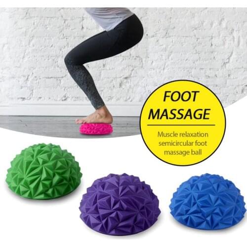 1pcs Muscle Relaxation Semicircular Foot Massage Ball Peanut Shape Massage Ball Yoga Balance Massager Exercise Relieve Pain