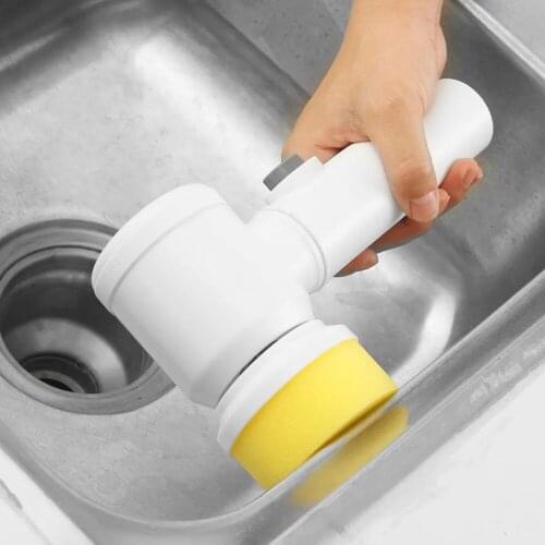 1PCS Handheld Electric Cleaning Brush Sponge Head Kitchen Accessories New For Home Cleaning Tools Cleaning Brush Gadgets