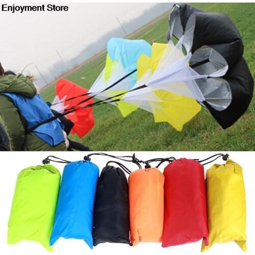 1pc Speed Training Drills Resistance Parachute Running Drag Sprint Chute Soccer Football Sport Speed Training Gym Equipment