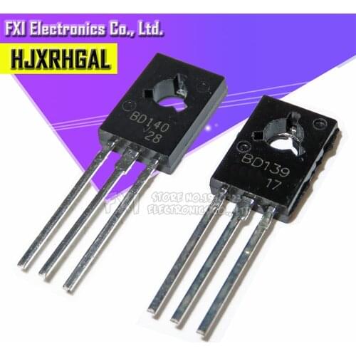 20PCS = 10PCS BD139 + 10PCS BD140 TO126 TO-126 voltage regulator IC